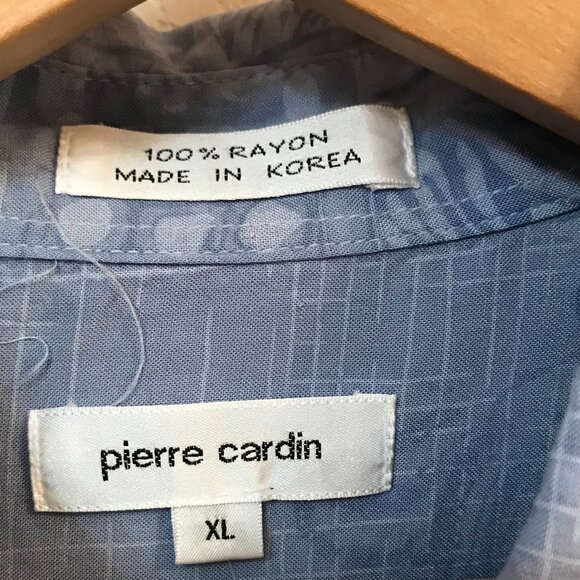 Pierre Cardin Tropical Men’s Shirt: Vintage Button Down, Short Sleeves, Size XL - Picture 3 of 9